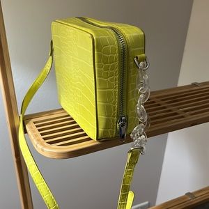 Lime green shoulder bag